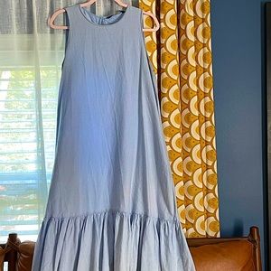 Zara Light Blue Sleeveless Dress